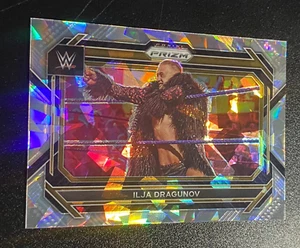 2023 Ilja Dragunov Cracked Ice Prizm Holo WWE Panini Blaster Exclusive Card - Picture 1 of 2