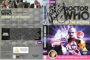 Doctor Who: TERROR OF THE AUTONS DVD Cover Signed by Katy Manning - Picture 1 of 1