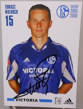 Tomasz Waldoch FC Schalke 04 Autograph Card Hand Signed 2005/2006 Defense FP101