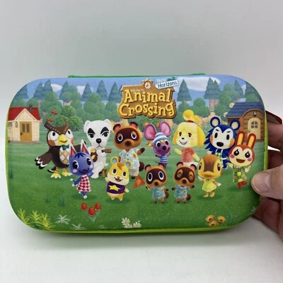 Nintendo New Horizons Animal Crossing Tela Moldeada Cremallera Estuche para Lápices 8"x5" NUEVO Foto 1 de 4