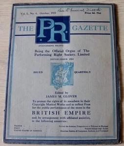 The Pr Gaceta Octubre 1923 Performing Derecho Society Música Revista Harold - Picture 1 of 9