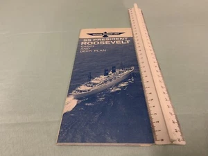 American President Lines - SS President Roosevelt - Kabinen und Deck Plan RAR!! - Bild 1 von 2
