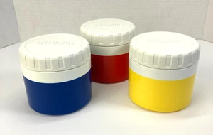 Vintage Thermoskanne Lot Modell 1155/4 rot, blau, gelb Isolierbehälter USA - Bild 1 von 11