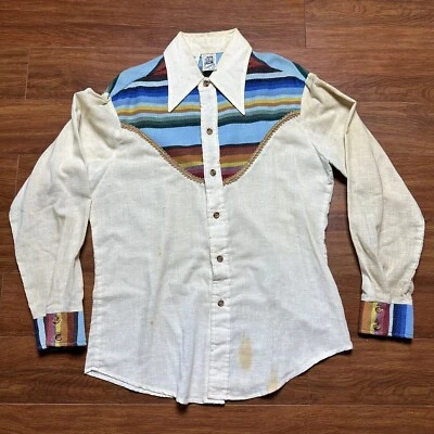 Camisa De Colección Kennington LTD California L Rockabilly Western Rainbow Disco Camiseta Años 60 Foto 1 de 4