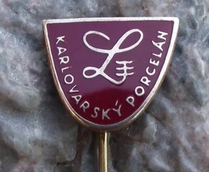 Antike Thun Karlovarsky Tschechische Porzellan Porzellan Keramik Fabrik Pin Anstecker - Bild 1 von 10