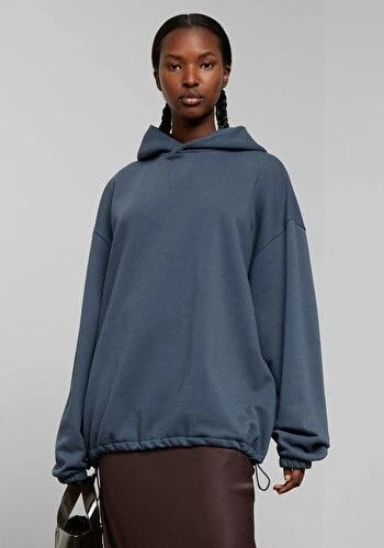 WEEKDAY Kapuzenpullover 'Blaze Hoodie' - blau - XS (oversized) - NEU - Bild 1 von 1