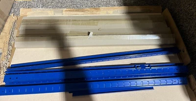 Estantería de garaje ajustable unidad de estantería de almacenamiento de alta resistencia azul Foto 1 de 4