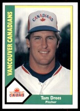 1990 CMC Vancouver Canadians Tom Drees Vancouver Canadians #3