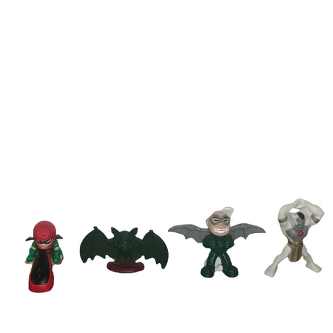 Teen Titans Comic Book Heroes Lot Robin Beast Boy Gizmo Trigon Bandai Mini Set 4 Cover
