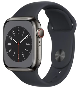 Apple Watch Series 8 – 41 MM – Acciaio Inox Argento – Di GPS + Cellulare – - Afbeelding 1 van 6