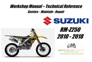Manual de taller de reparación de servicio Suzuki RM-Z250 RM-Z 250 USB 2010-2018 - Imagen 1 de 11