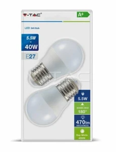 Conf. 2 Lampadine led 5.5W miniglobo G45 V-TAC  attacco E27 VT-2166 - Foto 1 di 1