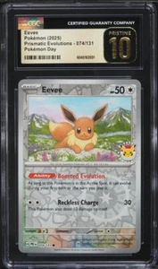 Eevee 074/131 Holo Pokemon Day 2025 CGC 10 Pristine - Picture 1 of 2