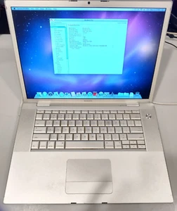 WORKS! Apple MacBook Pro 15" A1260 Early 2008 Core 2 Duo 2.4 2GB Ram No Battery - Picture 1 of 19