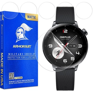 [6 Pack] ArmorSuit Screen Protector for OnePlus Watch 3 (43mm) Made in USA - Image 1 of 4