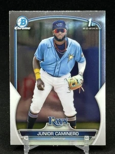 2023 bowman chrome - 1st Bowman Junior Caminero Chrome tampa Bay Rays - Picture 1 of 2