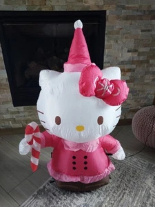 2013 Gemmy Hello Kitty 42in Christmas LED Lighted Airblown Inflatable w/ Box 3.5 - Picture 1 of 7
