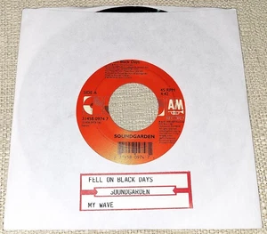 Soundgarden Fell On Black Days-My Wave 7" Jukebox Record w/Title Strip 45 RPM - Picture 1 of 3