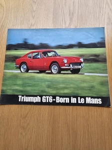 Triumph GT6 ' Born In Le Mans Sales Brochure. 1966. 374 / 1066 / UK - Picture 1 of 8