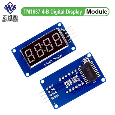 TM1637 LED Display Module for Arduino 7 Segment 4-Bits 0.36Inch Red Anode Digita - Image 1 of 4