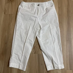 Christopher and Banks white capris Size 4p Petite Summer/Spring Womens - Picture 1 of 3