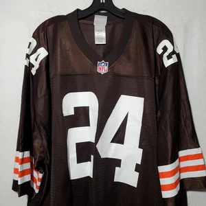 Maglia Cleveland Browns Uomo 5XL Marrone NFL Calcio Nick Chubb 24 Pro Line - Foto 1 di 11