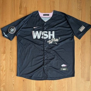Washington Nationals Nike City Connect Cherry Blossom Jersey Riley Adams 15 4XL - Picture 1 of 12