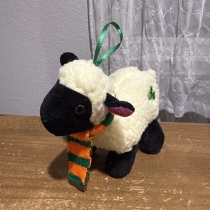 Irish Softies Lamb Baby Sheep Plush White With Scarf Shamrock Gift Co Dublin - Picture 1 of 5