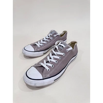 Converse All Star Low Top Sneakers Canvas Shoes Women's 10 Gray - Image 1 of 4