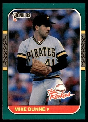 1987 Donruss The Rookies Mike Dunne Rookie Pittsburgh Pirates #38 - Image 1 of 2