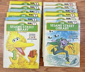 Vintage Lot of 12 Sesame Street Library Books Volume 1-12 - Hardcover - Used - Picture 1 of 24