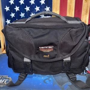 Tamrac Pro 8 ~ Camera Bag / Shoulder Strap ~ Black ~ Photography Large Storage - Picture 1 of 7