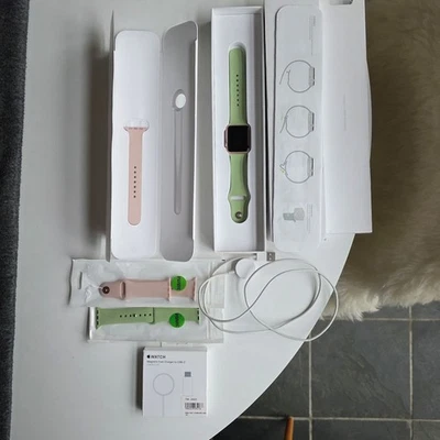 Apple Watch Series 1 - 38mm Rose Gold Case - Boxed + Extras - Non-Charging - Image 1 of 4