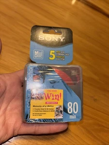 Sony MD80 Recordable Minidisc 10MDW80CL2 Walkman 5 Pack New Sealed Color - Picture 1 of 4