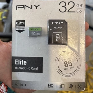 PNY 32GB Elite microSDHC Card Up To 85MB/s P-SDU32U185EL-GE - Picture 1 of 2