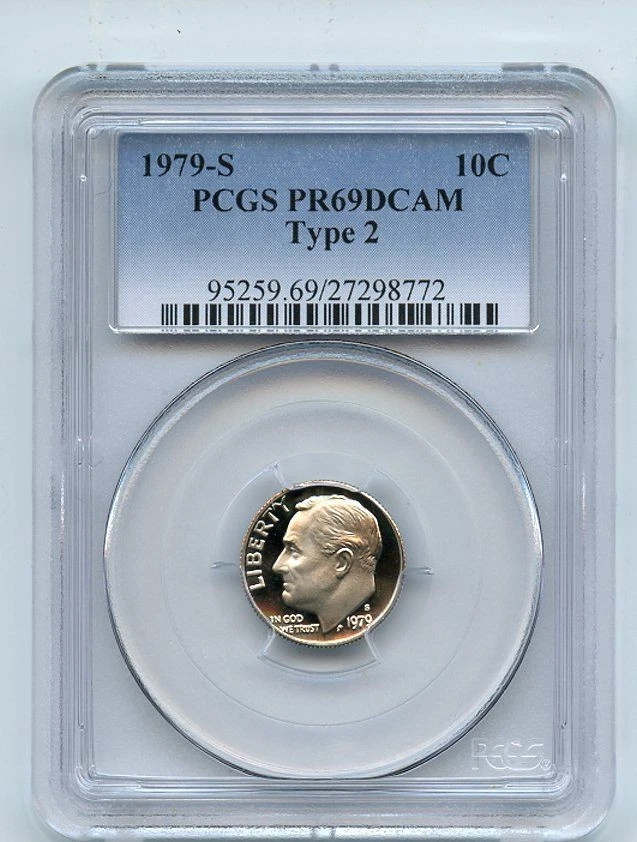 1979 S 10C T2 Type 2 Roosevelt Dime Proof PCGS PR69DCAM - Image 1 of 1