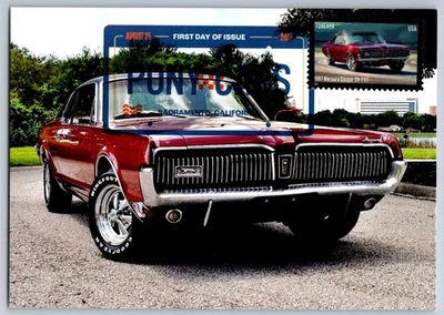 #5718 Pony Cars 1967 Mercury Cougar FDC Maxi Card w/DCP Cancel - Image 1 of 2
