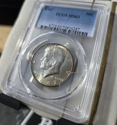 1967 Silver  Kennedy Half Dollar 50c PCGS MS63  - Image 1 of 2