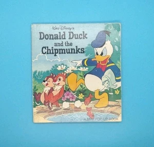 1980 "DONALD DUCK AND THE CHIPMUNKS" Disney Taschenbuch Pop-Up Buch - Bild 1 von 11