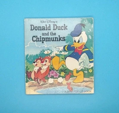 1980 “DONALD DUCK AND THE CHIPMUNKS” Disney Paperback Pop-Up Book  - Image 1 of 4