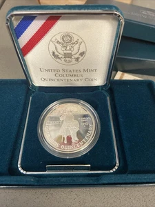 1992 United States Mint Columbus Quincentenary 1992-P Silver $1 Proof  * A 19 - Picture 1 of 3
