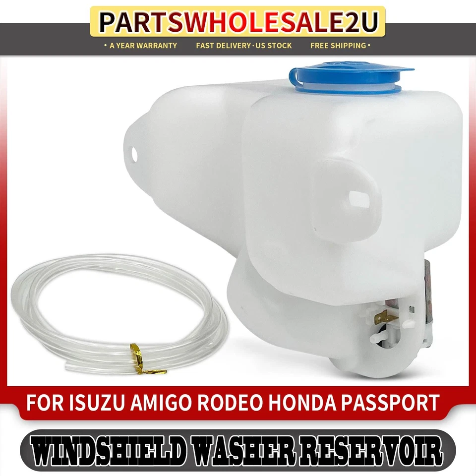 Depósito de lavadora de parabrisas con bomba y tapa para camioneta Isuzu Amigo Honda Passport Foto 1 de 4