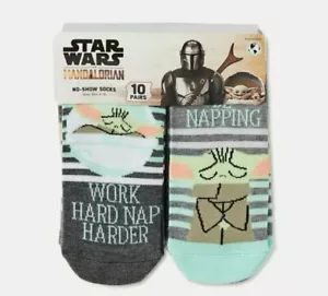 Star Wars Yoda The Mandalorian unsichtbare Damensocken 10er-Pack C14 - Bild 1 von 2