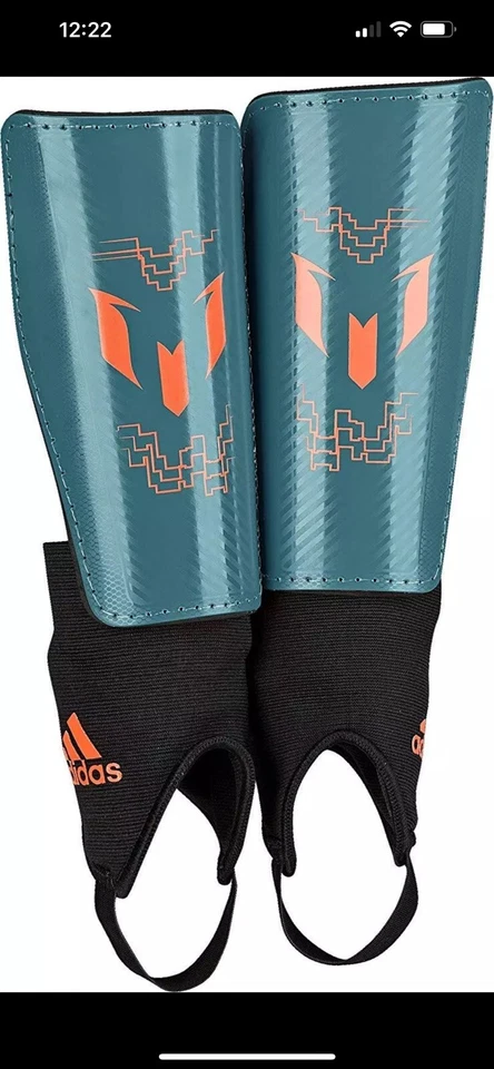 adidas Youth F50 Pro Messi 10 Shinguard Protector Size Medium Green M38642