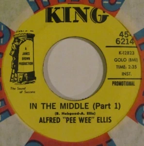 (45 Promo) (Hear) Alfred "Pee Wee" Ellis - "In The Middle" Pts 1&2 - Funk (1969) - Picture 1 of 4
