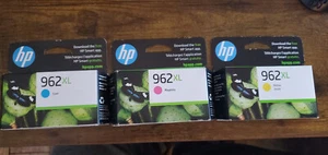 Set (je 3x1 C/M/Y) HP ORIGINAL 962XL FARBTINTE OFFICEJET PRO 9018 EXP: 26.05.+ - Bild 1 von 3