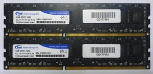 Memoria RAM de escritorio TED34G1600C11BK TED34G1600C11BK de TEAM GROUP 8 GB (2x4GB) 4GB - Imagen 1 de 3