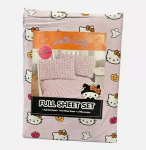 Hello Kitty Halloween Pumpkins & Ghosts FULL SHEET SET NEW - Picture 1 of 1