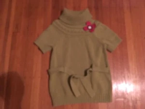 Girls gymboree green sweater w/tie belt Size:3-4 GUC - Picture 1 of 3