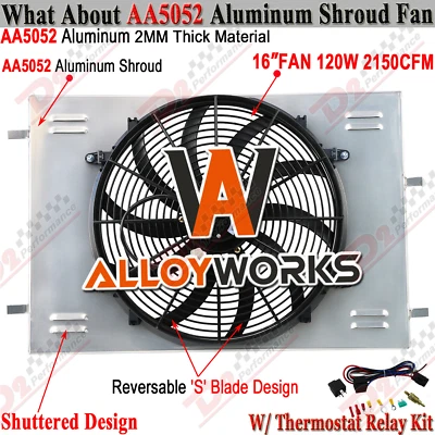 Ventilador eléctrico cubierta de aluminio + relé para Chevy Camaro Pontiac Firebird 1993-2002 Foto 1 de 4